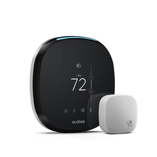 ecobee4 Smart Thermostat with Built-In Alexa, Room Sensor Included